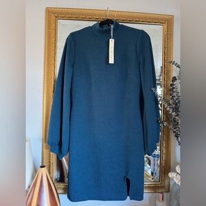 She + Sky Deep Blue Long Sleeve Dress